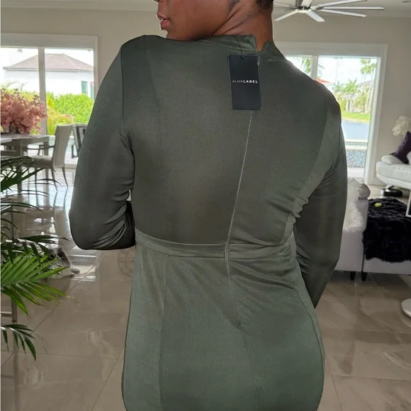 JLUXLABEL Olive Long Sleeve Dress - Picture 3 of 8